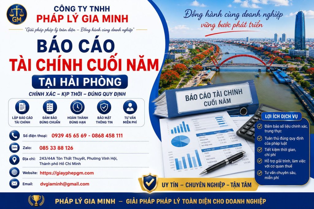 Báo Cáo Tài Chính Cuối Năm Tại Hải phòng
