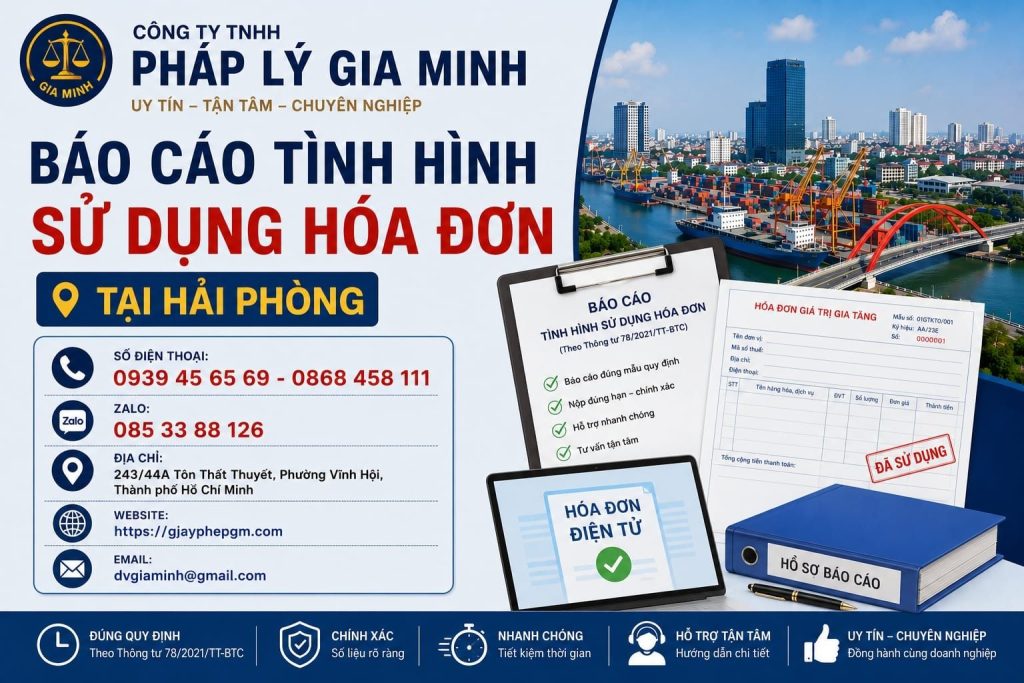 Báo Cáo Tình Hình Sử Dụng Hóa Đơn Tại Hải phòng