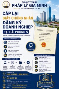 Cấp Lại Giấy Chứng Nhận Đăng Ký Doanh Nghiệp Tại Hải phòng