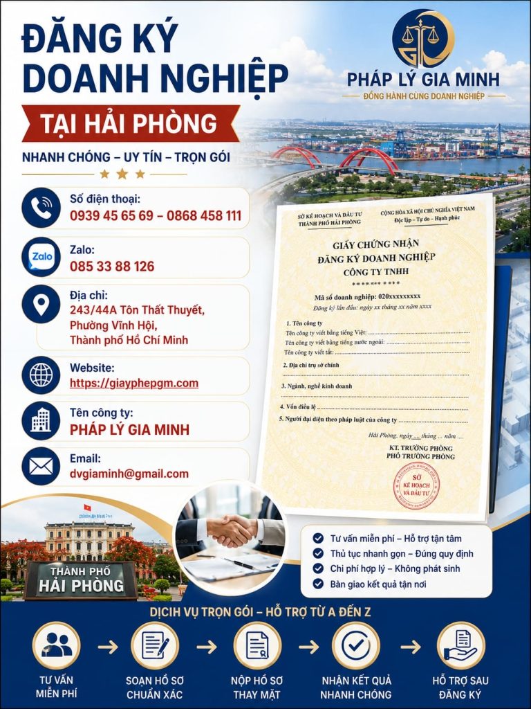 Đăng Ký Doanh Nghiệp Tại Hải phòng