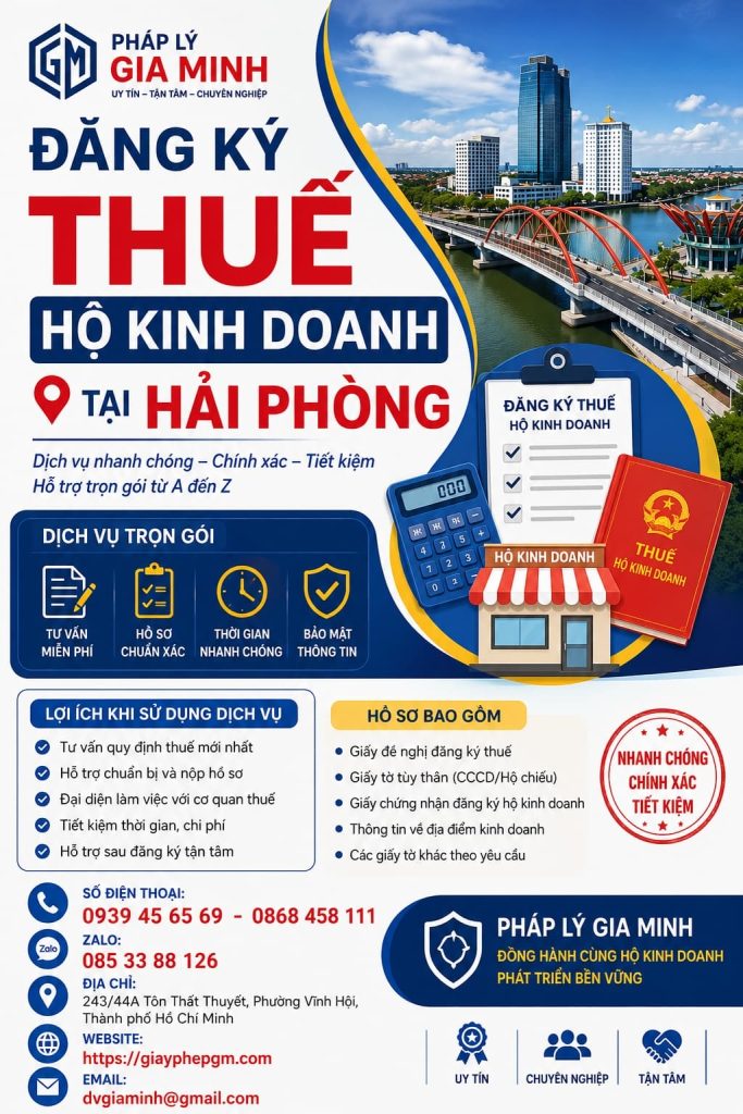 Đăng Ký Thuế Hộ Kinh Doanh Tại Hải Phòng Nhanh Chóng Và Đúng Quy Định 1 Đăng Ký Thuế Hộ Kinh Doanh Tại Hải phòng