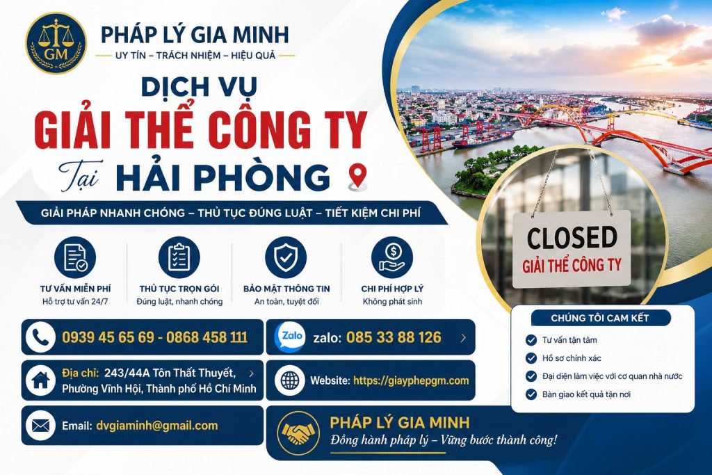 Dịch Vụ Giải Thể Công Ty Tại Hải phòng