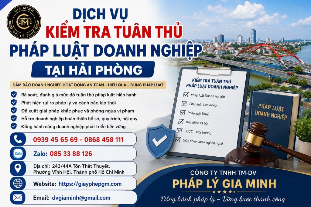 Dịch Vụ Kiểm Tra Tuân Thủ Pháp Luật Doanh Nghiệp Tại Hải phòng