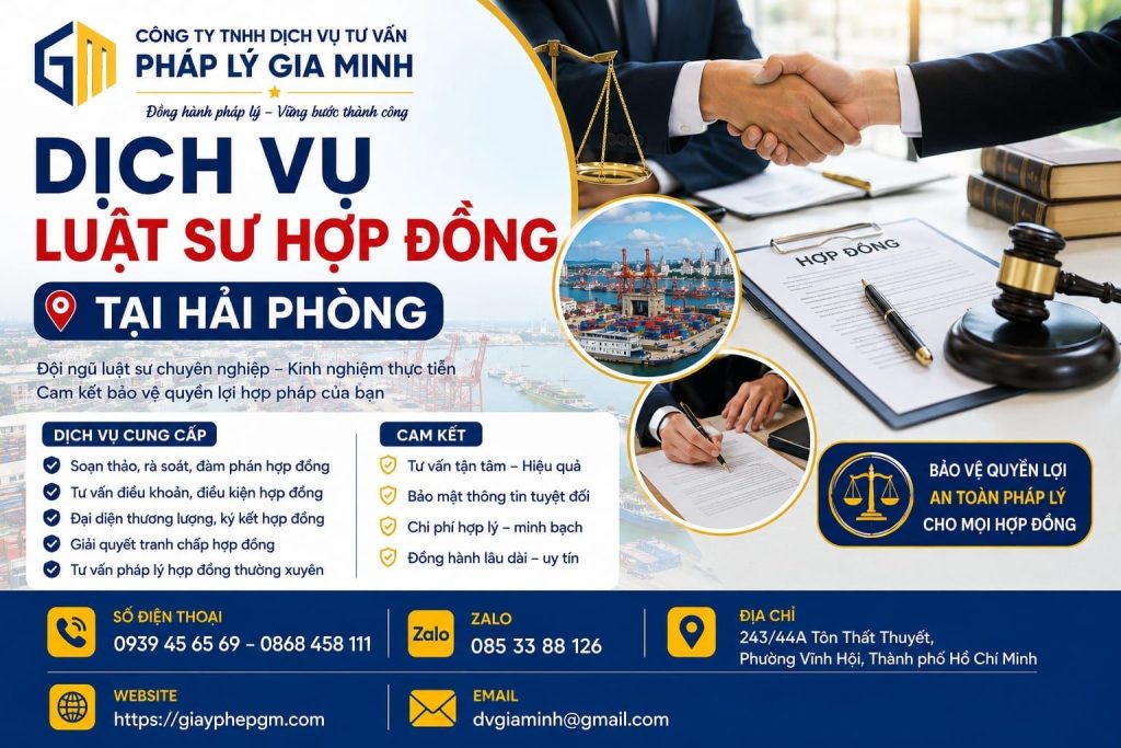 Dịch Vụ Luật Sư Hợp Đồng Tại Hải phòng