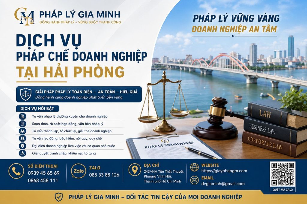Dịch Vụ Pháp Chế Doanh Nghiệp Tại Hải Phòng – Giải Pháp Quản Trị Pháp Lý Toàn Diện, Kiểm Soát Rủi Ro Và Tối Ưu Hoạt Động Doanh Nghiệp 1 Dịch Vụ Pháp Chế Doanh Nghiệp Tại Hải phòng
