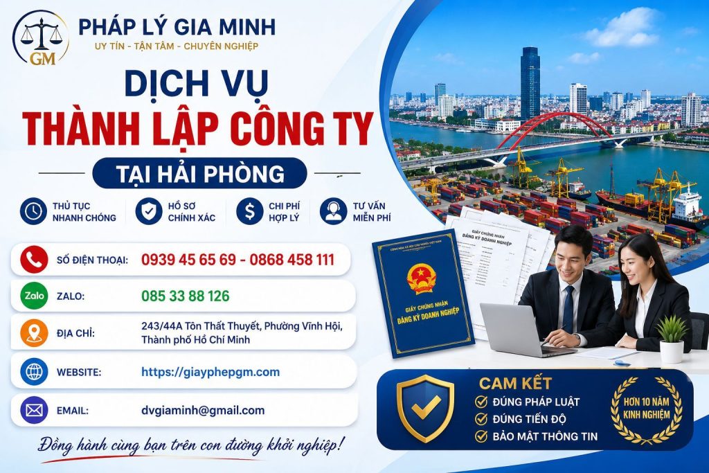 Dịch Vụ Thành Lập Công Ty Tại Hải Phòng