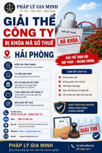 Giải Thể Công Ty Bị Khóa Mã Số Thuế Tại Hải phòng