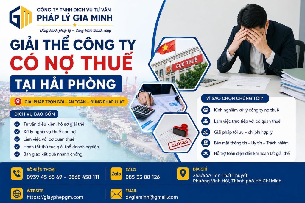 Giải Thể Công Ty Có Nợ Thuế Tại Hải phòng
