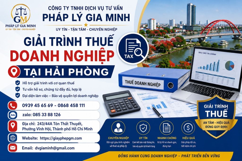 Giải Trình Thuế Doanh Nghiệp Tại Hải phòng