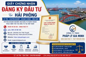Giấy Chứng Nhận Đăng Ký Đầu Tư Tại Hải phòng