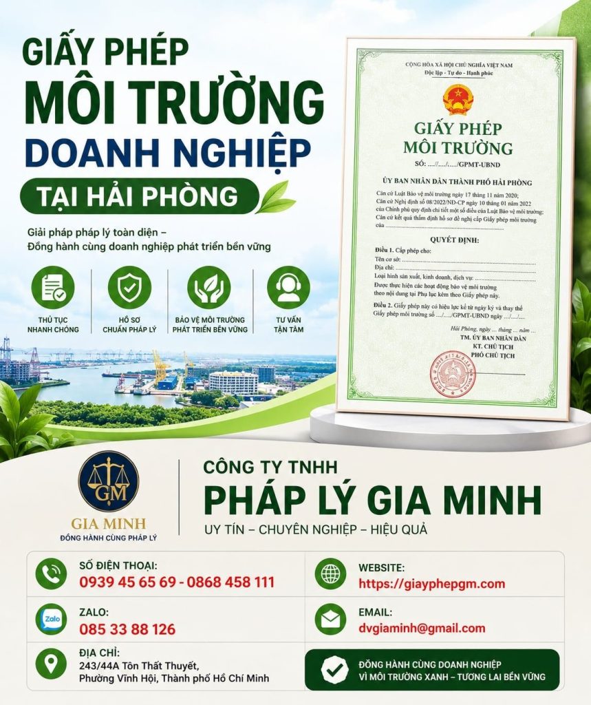 Giấy Phép Môi Trường Doanh Nghiệp Tại Hải phòng