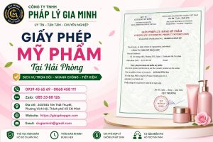 Giấy Phép Mỹ Phẩm Tại Hải phòng
