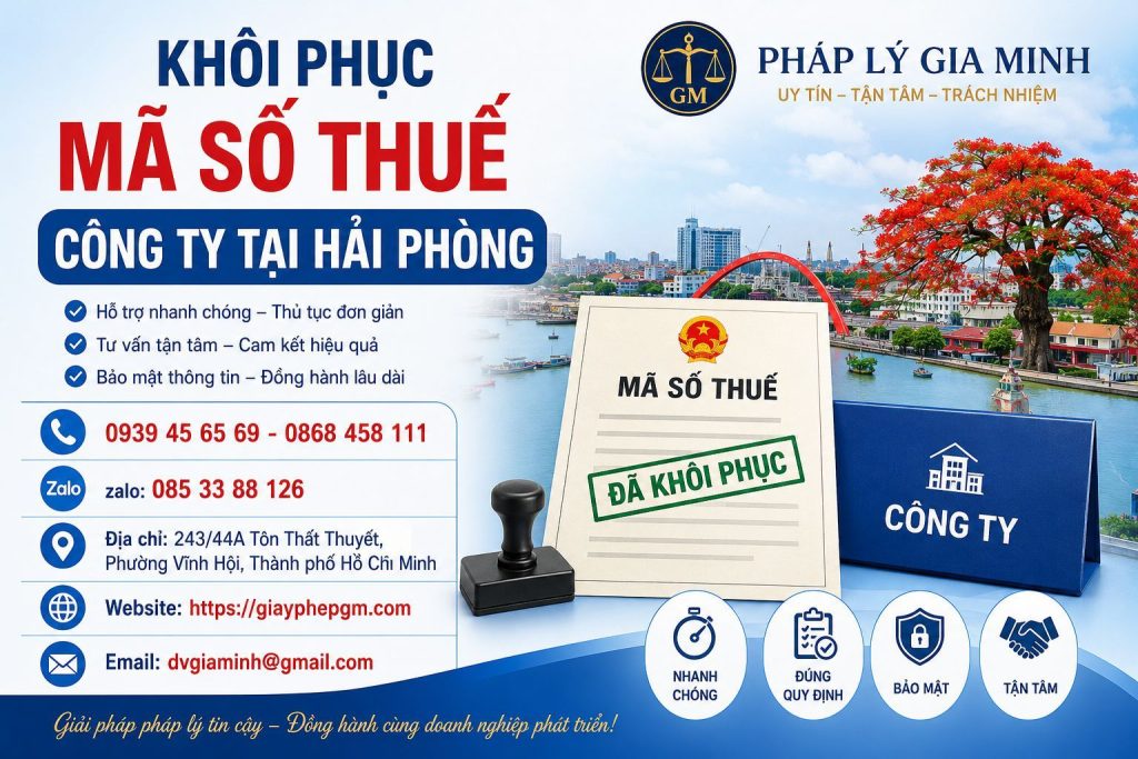 Khôi Phục Mã Số Thuế Công Ty Tại Hải Phòng – Giải Pháp Mở Lại Hoạt Động Thuế, Khôi Phục Pháp Lý Và Tránh Rủi Ro Bị Xử Phạt 1 Khôi Phục Mã Số Thuế Công Ty Tại Hải phòng