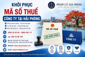 Khôi Phục Mã Số Thuế Công Ty Tại Hải phòng