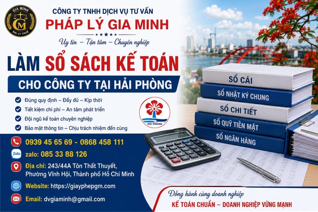 Làm Sổ Sách Kế Toán Cho Công Ty Tại Hải phòng