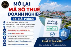 Mở Lại Mã Số Thuế Doanh Nghiệp Tại Hải phòng