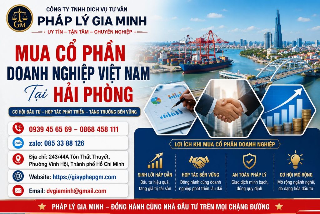 Mua Cổ Phần Doanh Nghiệp Việt Nam Tại Hải phòng