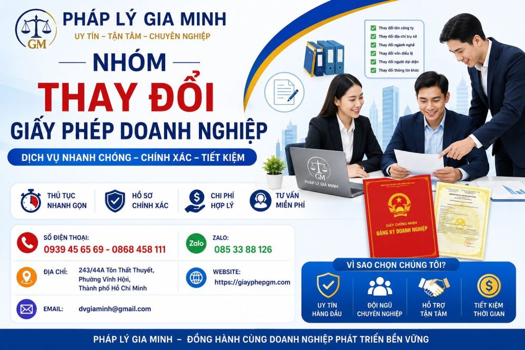 Nhóm Thay Đổi Giấy Phép Doanh Nghiệp
