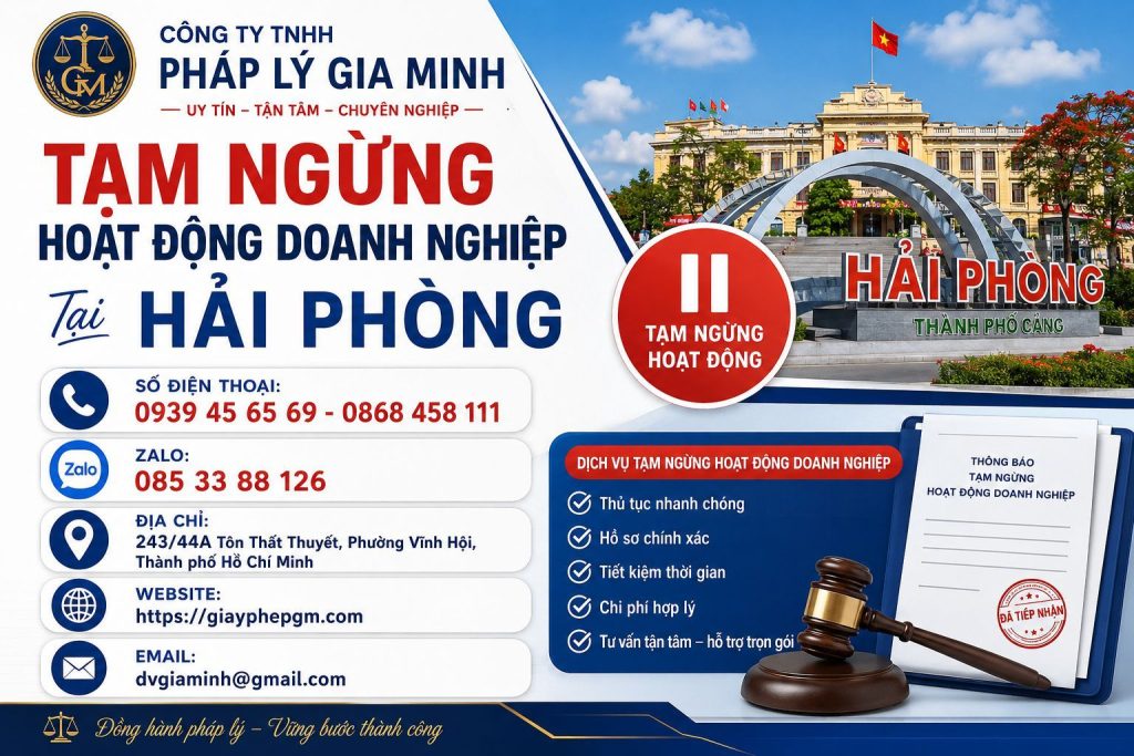 Tạm Ngừng Hoạt Động Doanh Nghiệp Tại Hải phòng