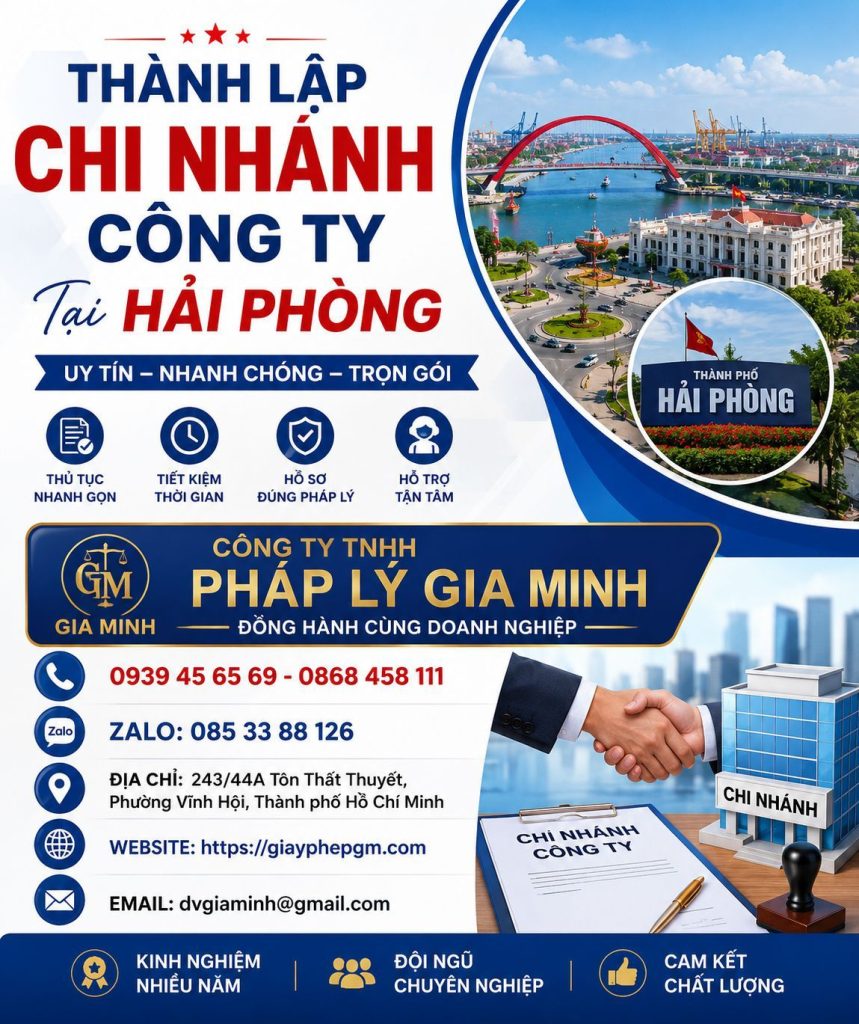 Thành Lập Chi Nhánh Công Ty Tại Hải phòng