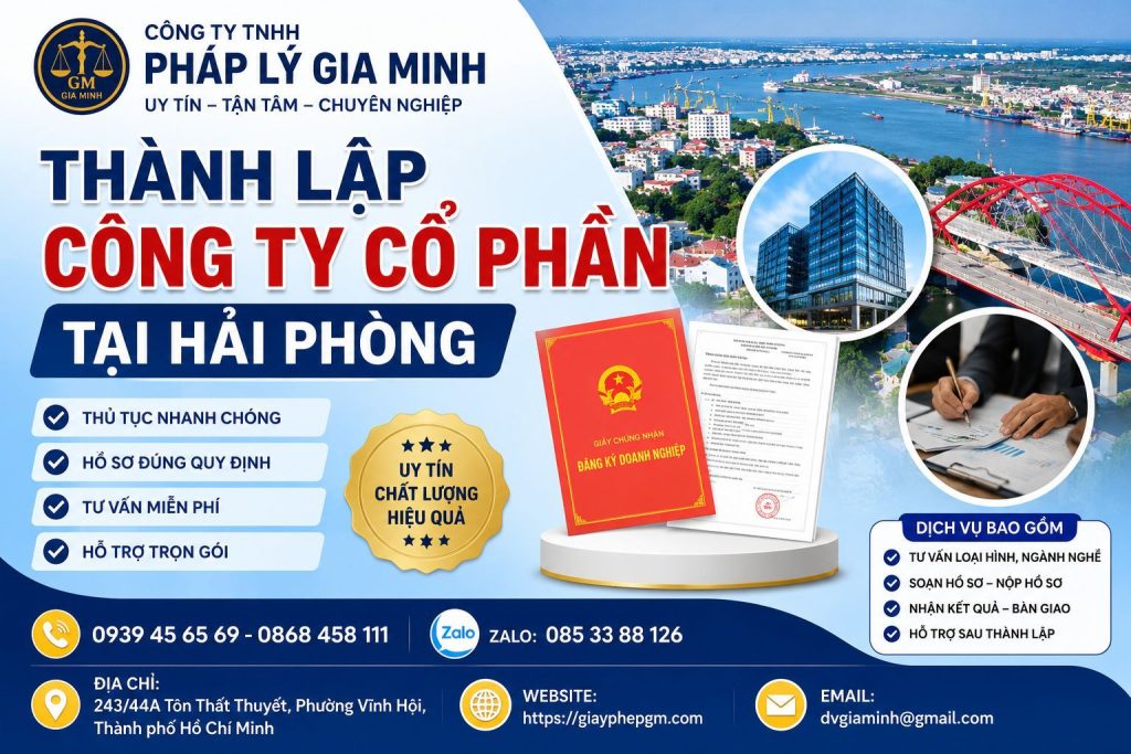 Thành Lập Công Ty Cổ Phần Tại Hải phòng