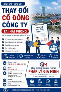Thay Đổi Cổ Đông Công Ty Tại Hải phòng