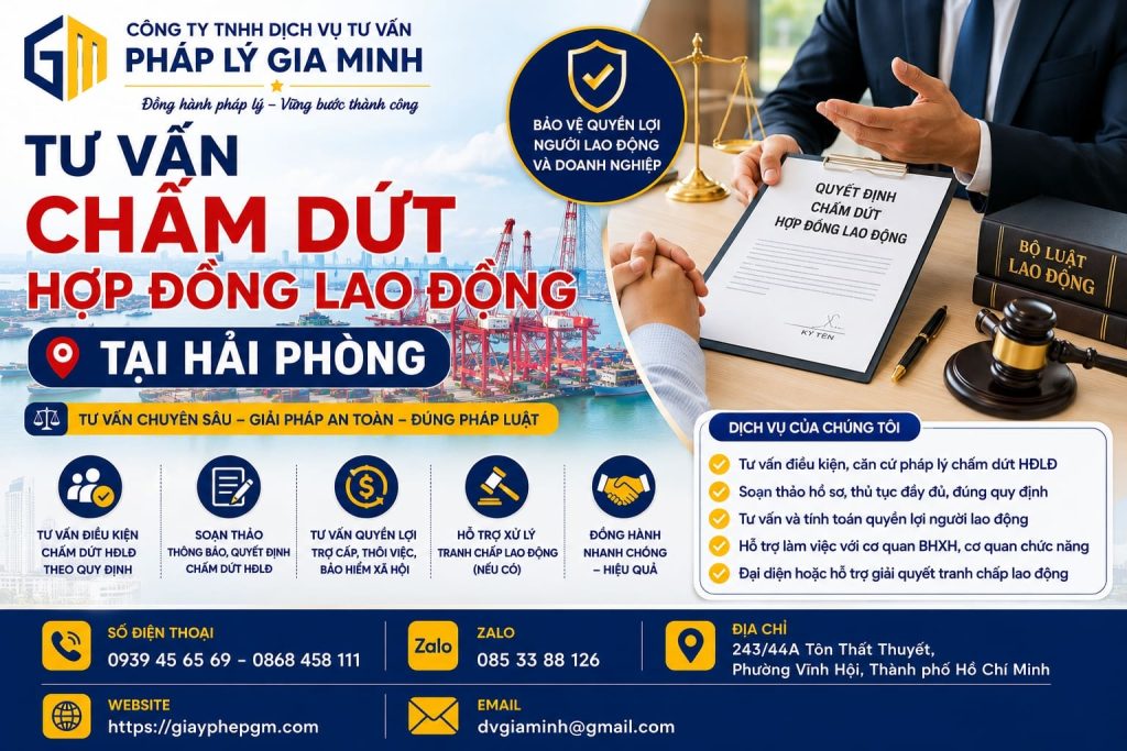 Tư Vấn Chấm Dứt Hợp Đồng Lao Động Tại Hải phòng