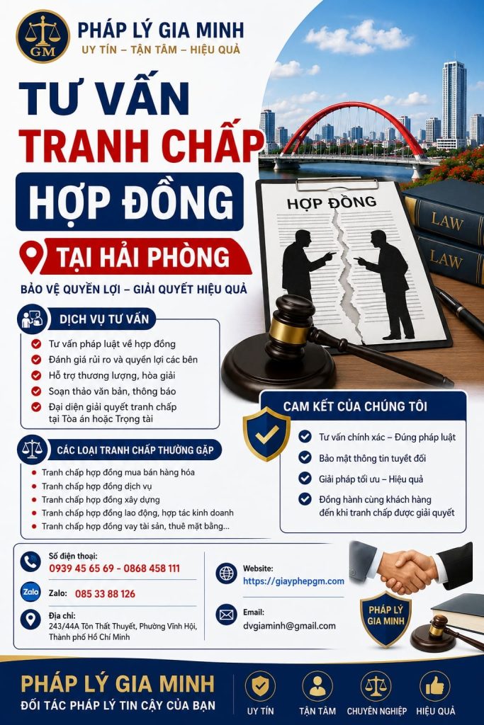 Tư Vấn Tranh Chấp Hợp Đồng Tại Hải Phòng – Giải Pháp Pháp Lý Hiệu Quả Cho Doanh Nghiệp 1 Tư Vấn Tranh Chấp Hợp Đồng Tại Hải phòng