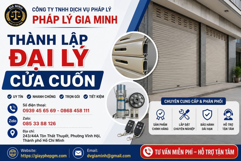 Thành Lập Đại Lý Cửa Cuốn
