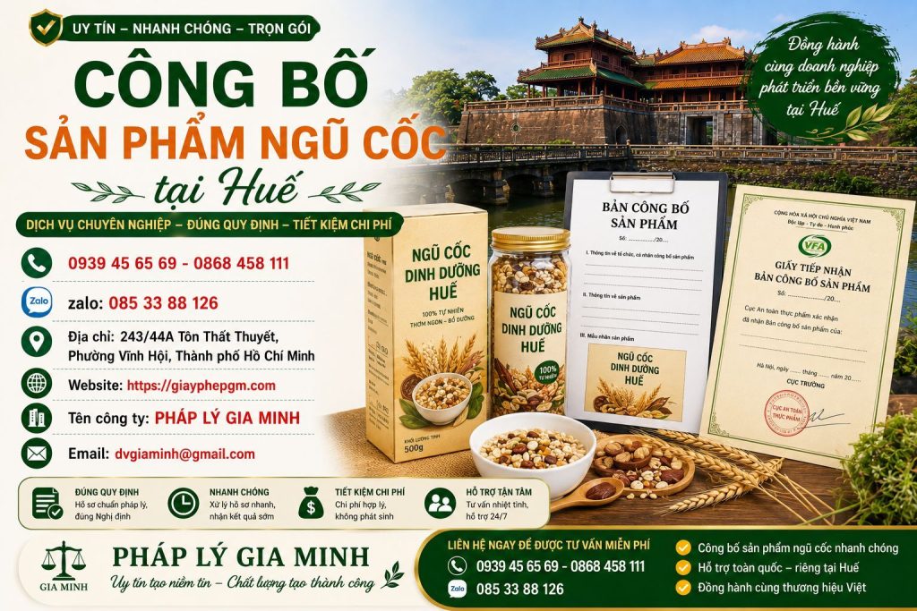 Công bố sản phẩm ngũ cốc tại Huế