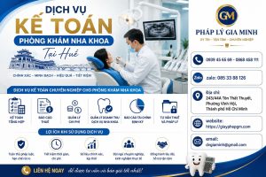 Dịch vụ kế toán phòng khám nha khoa tại Huế