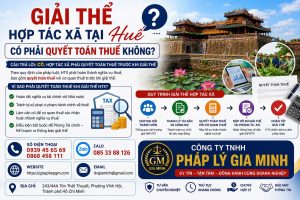 Giải thể hợp tác xã tại Huế có phải quyết toán thuế không