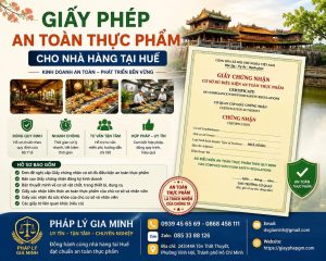 Giấy phép an toàn thực phẩm cho nhà hàng tại Huế