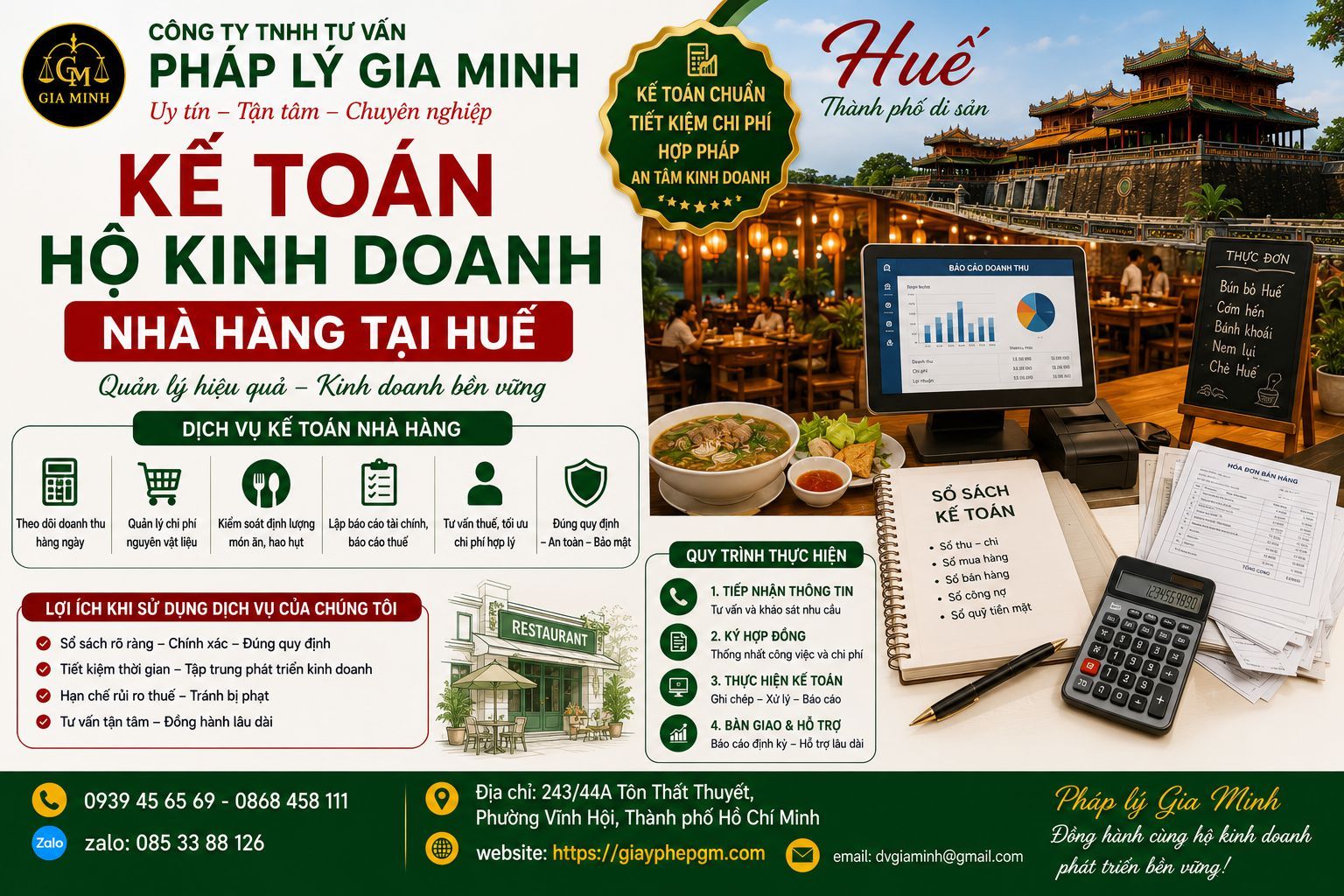 Kế toán hộ kinh doanh nhà hàng tại Huế