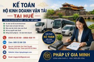 Kế toán hộ kinh doanh vận tải tại Huế