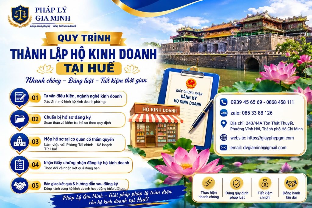 Quy trình thành lập hộ kinh doanh tại Huế