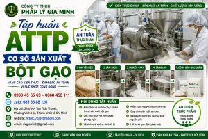 Tập huấn ATTP cơ sở sản xuất bột gạo