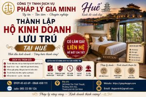 Thành lập hộ kinh doanh lưu trú tại Huế