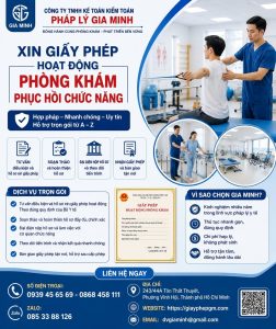 Xin giấy phép hoạt động phòng khám phục hồi chức năng